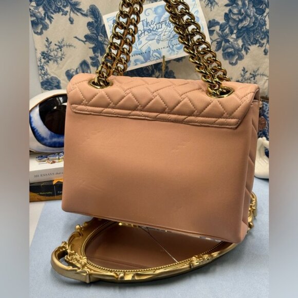 🆕 KURT GEIGER LONDON 🧿 NWOT Large Kensington Long Flap East West Bag, Peach - Picture 7 of 16
